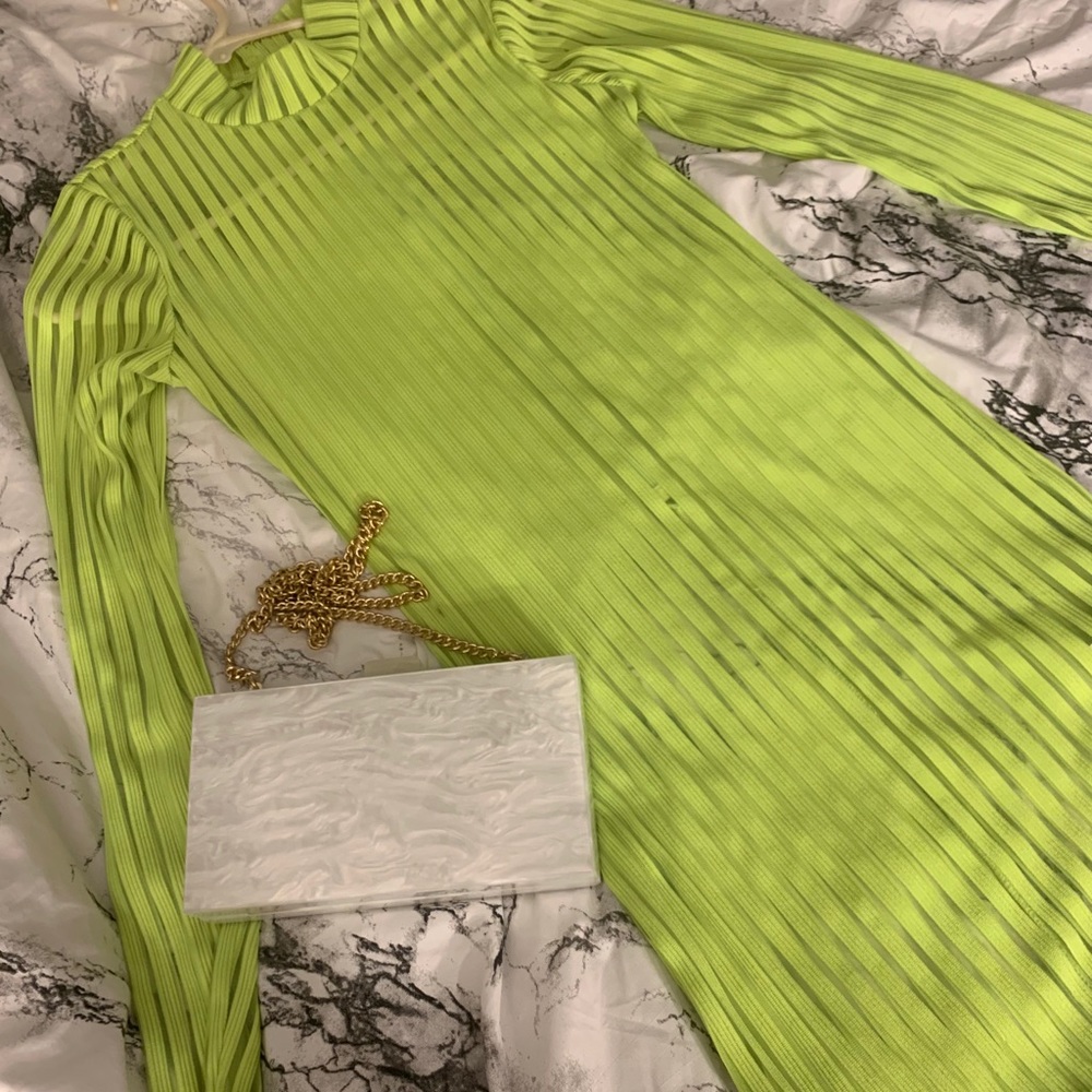 Neon Green Dress